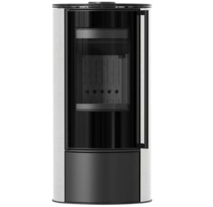 KRATKI ERIK/WS/BLACK (WHITE SATIN) 5,5KW (40-60M2) ΕΝΕΡΓΕΙΑΚΗ ΣΟΜΠΑ ΞΥΛΟΥ ΑΠΟ ΧΑΛΥΒΑ ΜΕ ΜΑΥΡΑ ΚΕΡΑΜΙΚΑ TERMOTEC